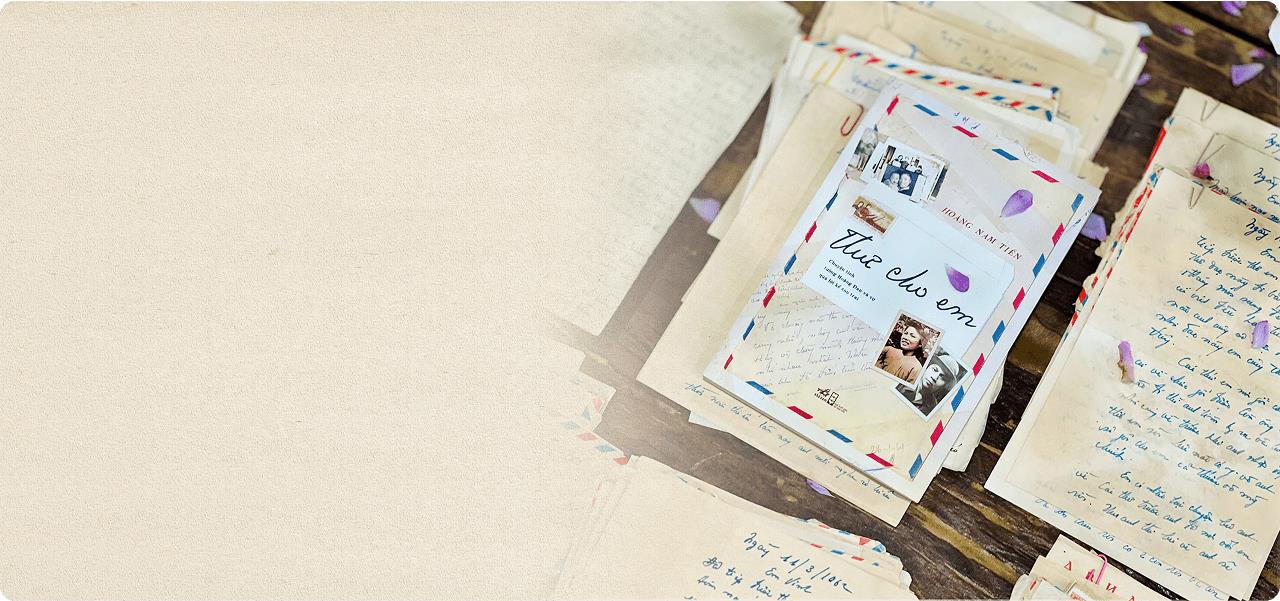 Banner vị trí sách- Thư cho em